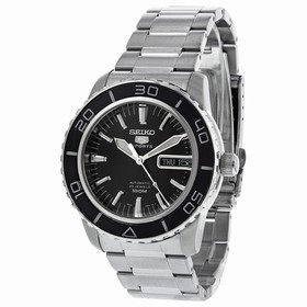 Seiko 5 Black Dial Automatic Men's Watch SNZH55