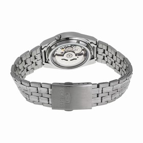 Seiko 5 Black Dial Stainless Steel Automatic Men's Watch SNK649
