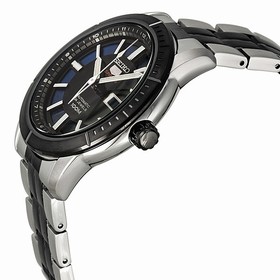 Seiko 5 Blue and Black Dial Two-tone Stainless Steel Men's Watch SRP343