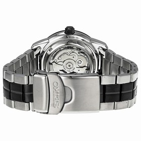 Seiko 5 Blue and Black Dial Two-tone Stainless Steel Men's Watch SRP343