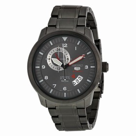 Seiko 5 Grey Dial Grey Ion-plated Men's Watch SSA209K1