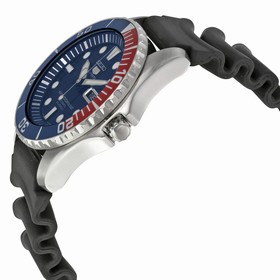 Seiko 5 Sports Automatic Blue Dial Red Bezel Black Strap Men's Watch SNZF15J2