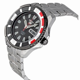 Seiko 5 Sports Automatic Divers Black Ion-plated Bezel Men's Watch SRP207K1
