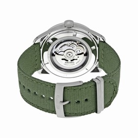 Seiko 5 Sports Automatic Green Dial Green Canvas Men's Watch SRP621