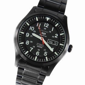 Seiko 5 Sports Black Dial Gunmetal Men's Watch SNZG17