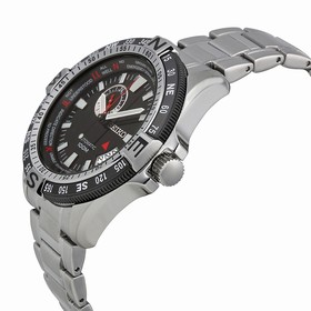 Seiko Black Dial Stainless Steel Automatic Men's Watch SSA095