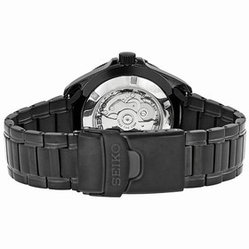 Seiko Black and Green Dial Black PVD Stainless Steel Men's Watch SSA097