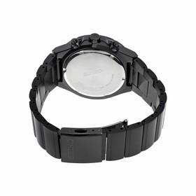Seiko Black Dial Chronograph Black PVD Stainless Steel Men's Watch SNDD83