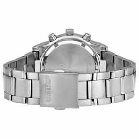 Seiko Black Dial Chronograph Tachymeter Stainless Steel Men's Watch SNDC99