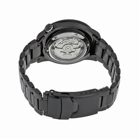 Seiko Black Dial GMT Tachymeter Black PVD Stainless Steel Mens Watch SSA007