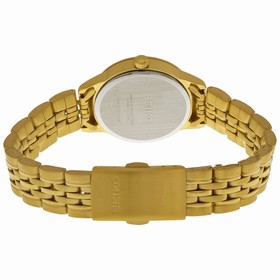Seiko Black Dial Gold-tone Ladies Watch SUR886