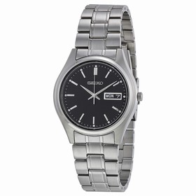 Seiko Black Dial Men's Watch SGGA11