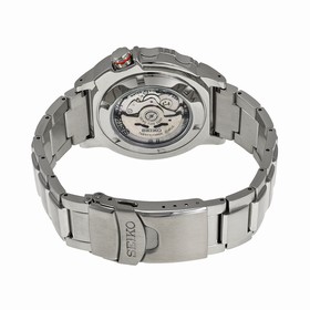 Seiko Black Dial Stainless Steel Compass Men's Watch SRP443