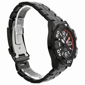 Seiko Black Dial Stainless Steel Men's Watch SNZJ01