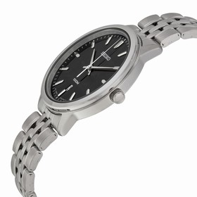 Seiko Black Dial Stainless Steel Men's Watch SUR031