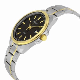 Seiko Black Dial Stainless Steel Men's Watch SUR072