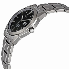 Seiko Black Dial Titanium Men's Watch SGG731