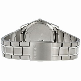 Seiko Black Dial Titanium Men's Watch SGG731