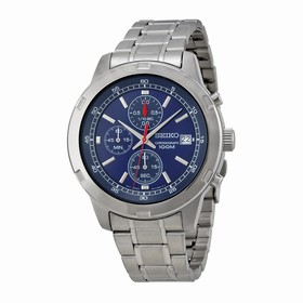 Seiko Blue Chronograph Quartz Men's Watch