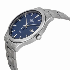 Seiko Blue Dial Stainless Steel Men's Watch SUR049P1