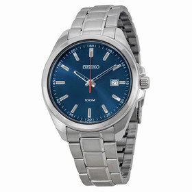 Seiko Blue Dial Stainless Steel Men's Watch SUR059