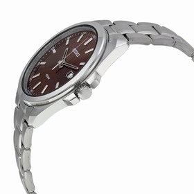 Seiko Brown Dial Stainless Steel Men's Watch SUR069