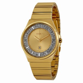 Seiko Champagne Dial Gold-tone Stainless Steel Ladies Watch SXDF72