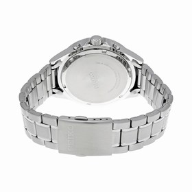 Seiko Chronograph Black Dial Stainless Steel Men's Watch SKS477