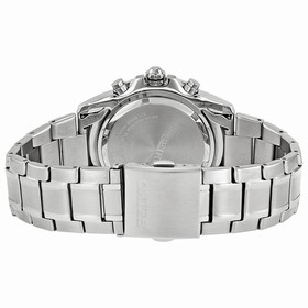 Seiko Chronograph Black Dial Stainless Steel Men's Watch SNDE65