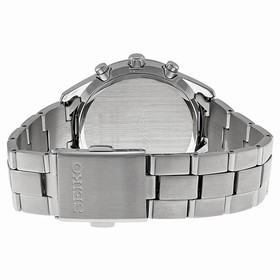 Seiko Chronograph Black Dial Stainless Steel Men's Watch SNDX49