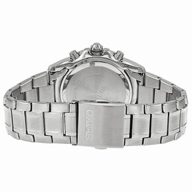 Seiko Chronograph Black Dial Stainless Steel Men's Watch SPC099