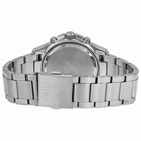Seiko Chronograph Blue Dial Stainless Steel Men's Watch SPC093