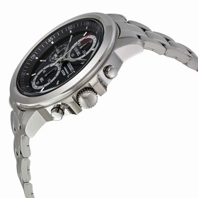 Seiko Chronograph Dark Blue Dial Stainless Steel Men's Watch SKS443