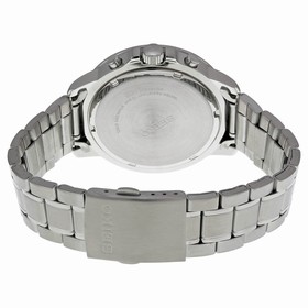 Seiko Chronograph Dark Blue Dial Stainless Steel Men's Watch SKS443