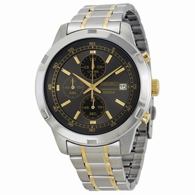 Seiko Chronograph Grey Dial Two-tone Men's Watch SKS425