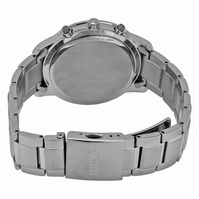 Seiko Chronograph Metallic Blue Dial Stainless Steel Men's Watch SNN273