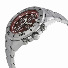 Seiko Chronograph Red Dial Stainless Steel Men's Watch SNDE15