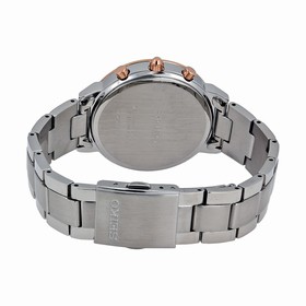 Seiko Chronograph Silver Dial Stainless Steel Ladies Watch SNDW48