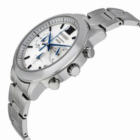 Seiko Chronograph Silver Dial Stainless Steel Men's Watch SSB145