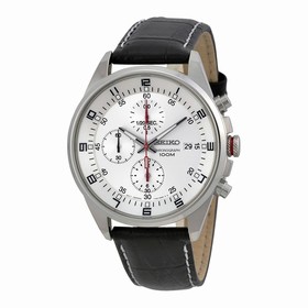 Seiko Silver Dial Chronograph Stainless Steel Men's Watch SNDC87P2