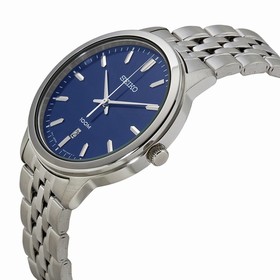 Seiko Classic Blue Dial Stainless Steel Men's Watch SUR029