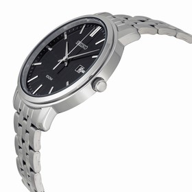 Seiko Classic Neo Black Dial Stainless Steel Men's Watch SUR109
