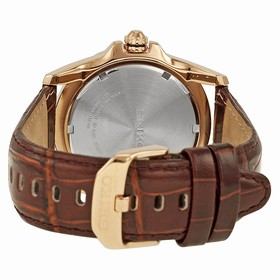 Seiko Classic Rose Gold-tone Stainless Steel Brown Leather Men's Watch SNT046