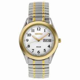 Seiko Classic Solar Two-tone Expansion Men's Watch SNE062