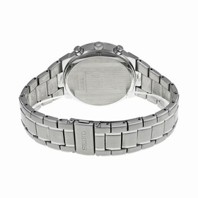 Seiko Core Chronograph Black Dial Stainless Steel Men's Watch SSC317