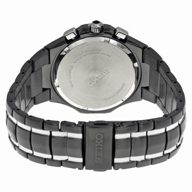 Seiko Coutura Chronograph Black Dial Two-tone Men's Watch SSC199