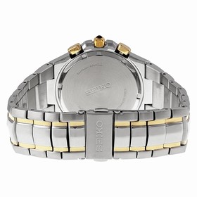 Seiko Coutura Chronograph Grey Dial Two-tone Men's Watch SSC198