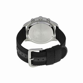 Seiko Criteria Chronograph Black Dial Black Nylon Men's Watch SNDA57