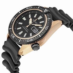 Seiko Diver Black Dial Black Rubber Men's Watch SRP500