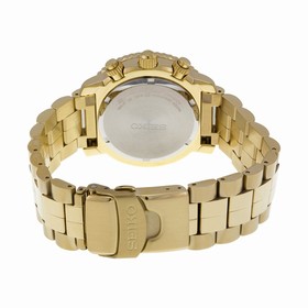 Seiko Flight Chronograph Gold-Tone Steel Men's Watch SNA414